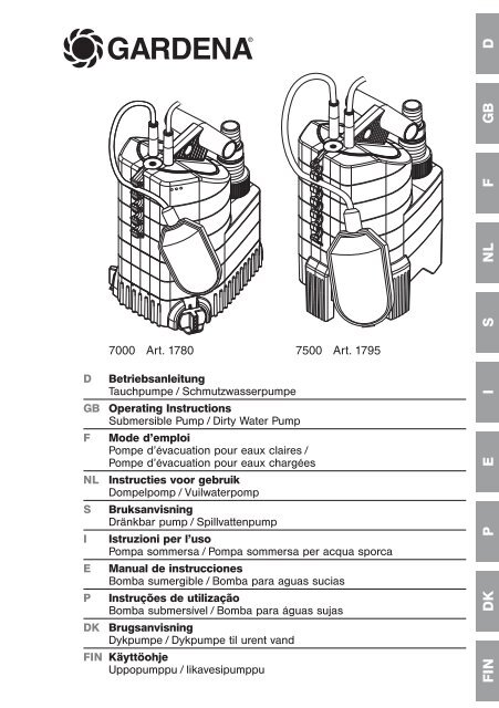 Instructies voor gebruik - GARDENA