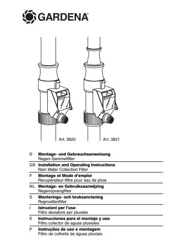 Instructies voor gebruik - GARDENA