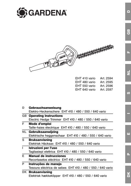 Instructies voor gebruik - GARDENA