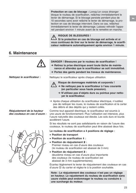 Instructions de service - GARDENA