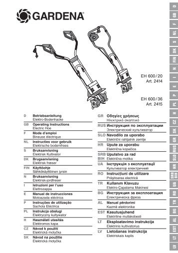 Instructies voor gebruik - GARDENA