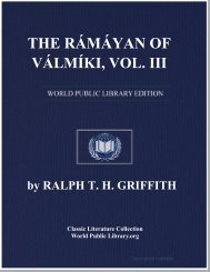 THE RÁMÁYAN OF VÁLMÍKI, VOL. III - Gujarat Knowledge Centre