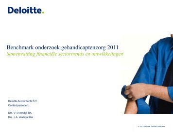 Download de Benchmark Gehandicaptenzorg ... - Deloitte & Touche