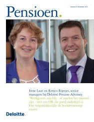 Download het gehele pensioen magazine ... - Deloitte & Touche