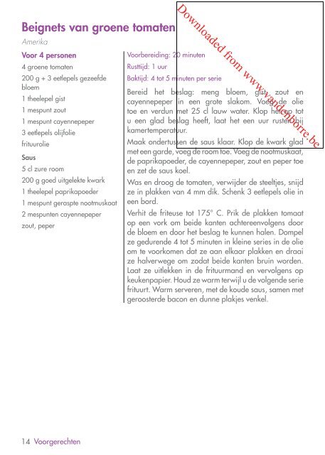 Gebruiksaanwijzing Recepten - Vanden Borre