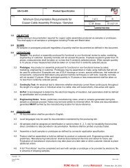 Minimum Documentation Requirements for Copper Cable ... - Fci