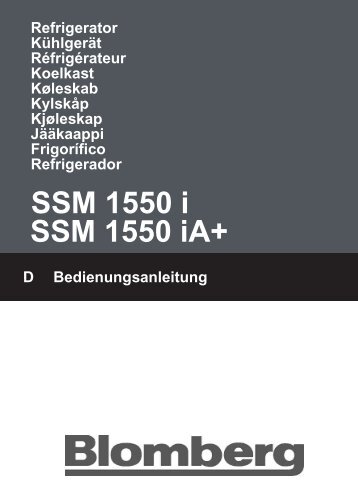 SSM 1550 i SSM 1550 iA+ - Blomberg