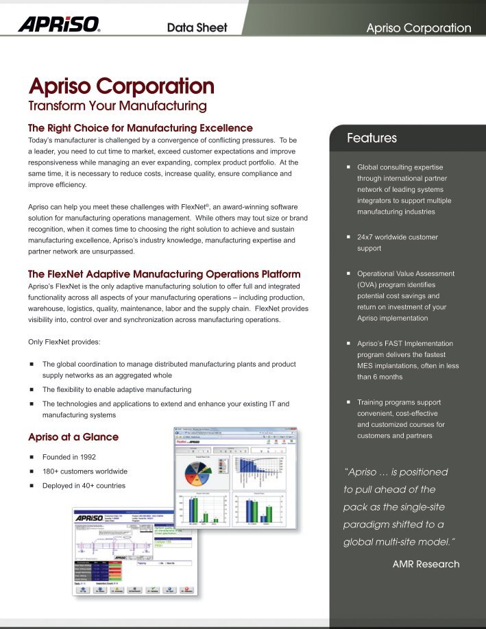 Apriso Magazines