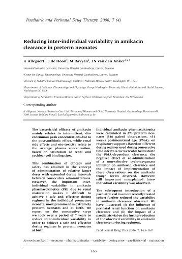 Reducing inter-individual variability in amikacin ... - BMJ Group