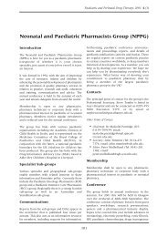 Neonatal and Paediatric Pharmacists Group (NPPG) - BMJ Group