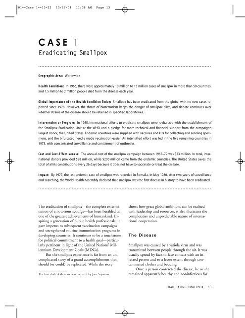 CASE 1 - Center for Global Development