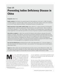 Case 15: Preventing Iodine Deficiency Disease in China - Center for ...