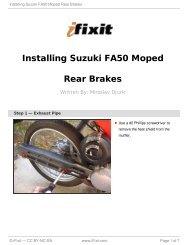 Installing Suzuki FA50 Moped Rear Brakes - iFixit