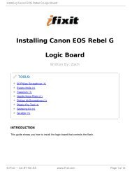 Installing Canon EOS Rebel G Logic Board