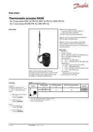 Thermostatic actuator RAVI - Danfoss Heating