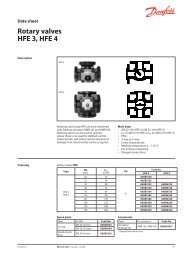 Rotary valves HFE 3, HFE 4 - Danfoss.com