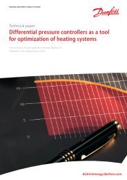 Differential pressure controllers as a tool for ... - Danfoss.com