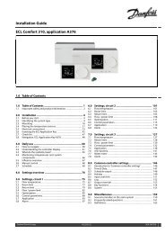 Installation Guide ECL Comfort 310, application A376 - Danfoss.com