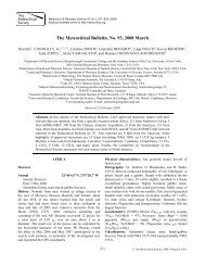 The Meteoritical Bulletin, No. 93, 2008 March - Dr. Harold C ...