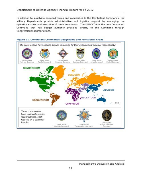 department of defense agency financial report fiscal year 2012