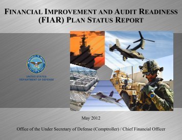 (fiar) plan status report - Office of the Under Secretary of Defense ...