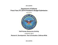 Defense Human Resources Activity - Office of the Under Secretary of ...