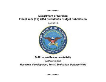 Defense Human Resources Activity - Office of the Under Secretary of ...