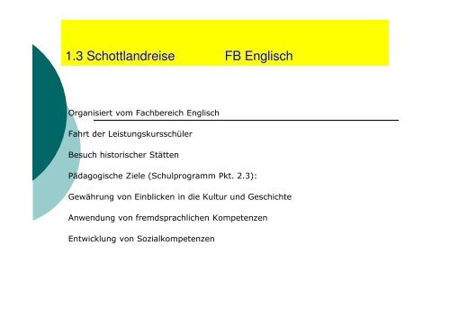 Schulentwicklungsbericht 2011 - Heinrich Schliemann Gymnasium