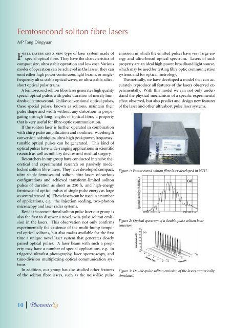 PhRC NEWSLETTER PHOTONICS'La - Nanyang Technological ...