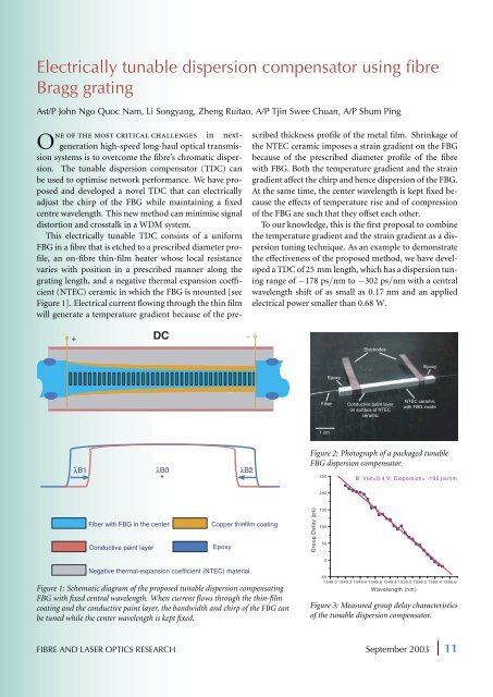 PhRC NEWSLETTER PHOTONICS'La - Nanyang Technological ...