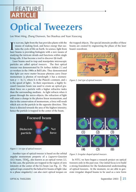 PhRC NEWSLETTER PHOTONICS'La - Nanyang Technological ...