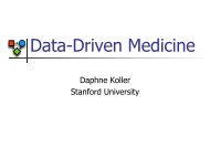 Daphne Koller (Stanford University): Data-Driven Medicine.