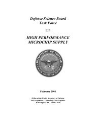 High Performance Microchip Supply - Under Secretary of Defense ...