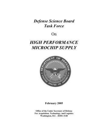 High Performance Microchip Supply - Under Secretary of Defense ...