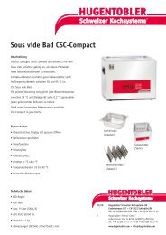 Sous vide Bad CSC-Compact - Hugentobler - Hugentobler ...