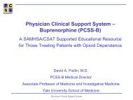 Physician Clinical Support System ? Buprenorphine (PCSS-B)