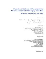 Diversion and Abuse of Buprenorphine: A Brief Assessment of ...