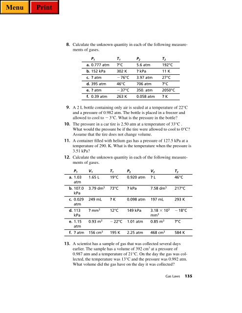 Gas Laws