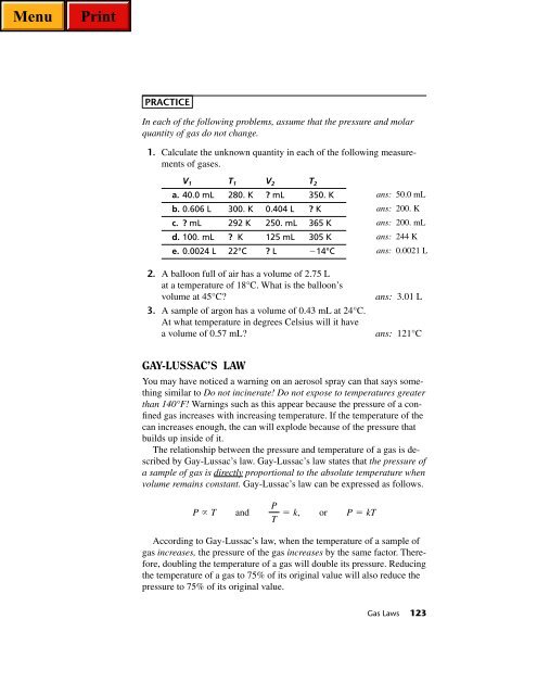 Gas Laws