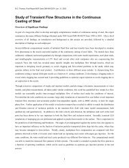 full Findings text PDF - Continuous Casting Consortium - University ...