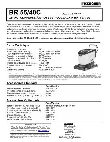 BR 55/40C - Welcome to Karcher Canada