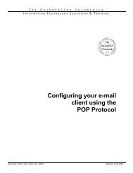 Configuring your e-mail client using the POP Protocol