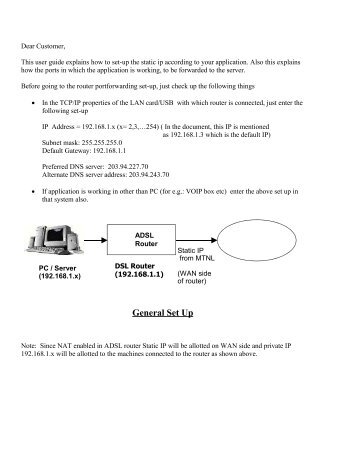 1) Open the internet explorer and type IP address of ... - MTNL Mumbai