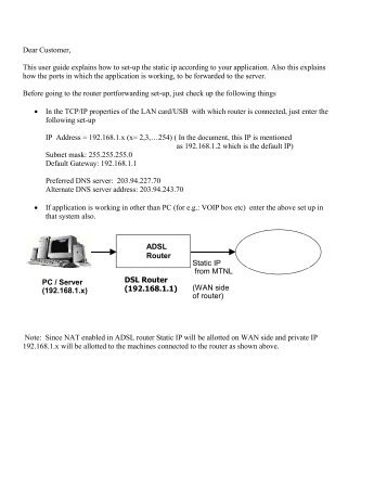 1) Open the internet explorer and type IP address of ... - MTNL Mumbai