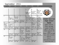 September 2011 - Grand Junction High School