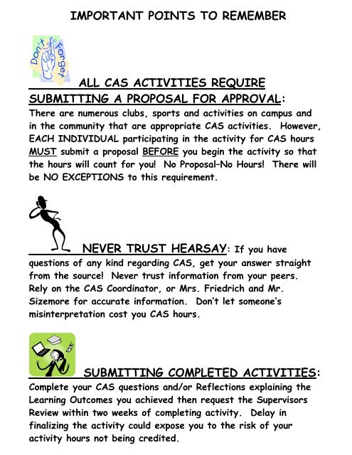 WHAT IS CAS - Fort Myers High School