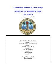 Student Progression Plan - Fort Myers High School - Lee County ...