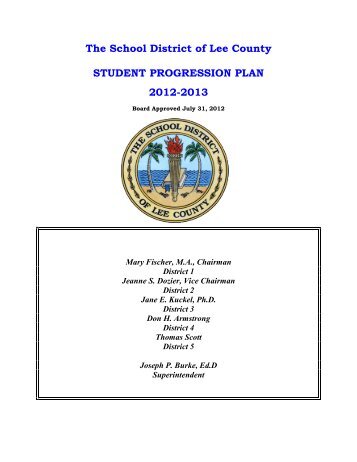 Student Progression Plan - Fort Myers High School - Lee County ...