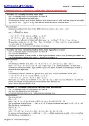 01 - 2 Révisions d'analyse Démonstrations - CPGE Dupuy de Lôme
