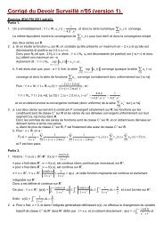 DS n°05 (version 1) Corrigé - CPGE Dupuy de Lôme